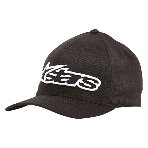 Alpinestars® - Blaze Flexfit Men's Hat (Large/X-Large, Black/White)