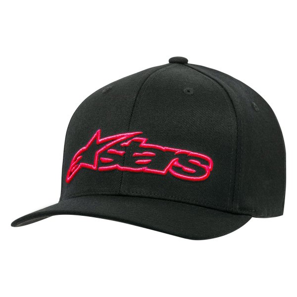 Alpinestars® - Blaze Flexfit Men's Hat (Large/X-Large, Black/Red)