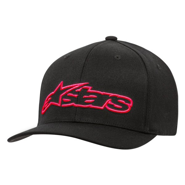 Alpinestars® - Blaze Flexfit Men's Hat (Small/Medium, Black/Red)
