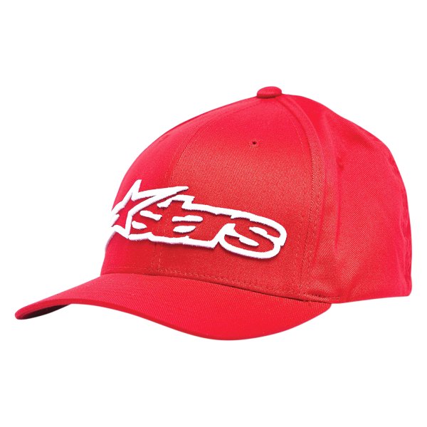 Alpinestars® - Blaze Flexfit Men's Hat (Large/X-Large, Red/White)
