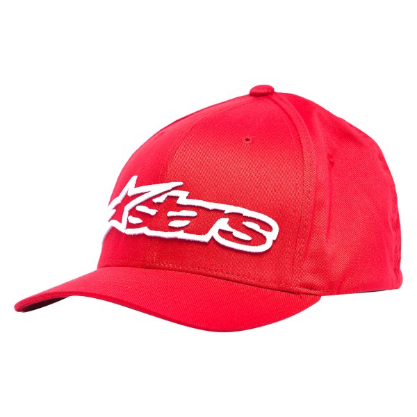 Alpinestars® - Blaze Flexfit Men's Hat (Small/Medium, Red/White)