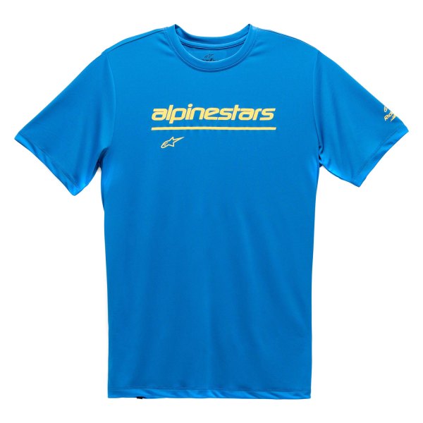 Alpinestars® - Tech Line Up Performance Large Bright Blue T-Shirt