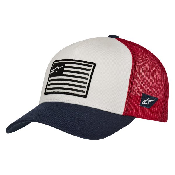 Alpinestars® - Flag Snapback Hat (White/Navy/Red)