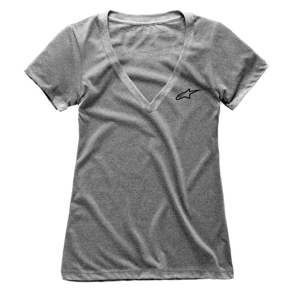 Alpinestars® - Women's V-Neck Ageless Large Gray T-Shirt