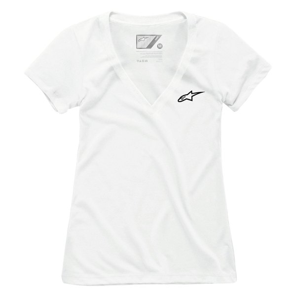 Alpinestars® - Women's V-Neck Ageless Small White T-Shirt