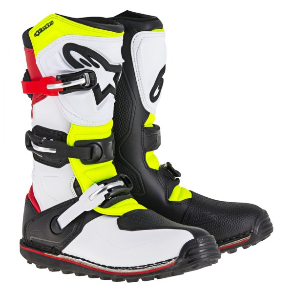 Alpinestars® - Tech T Men's Boots (US 10, White/Red/Yellow)