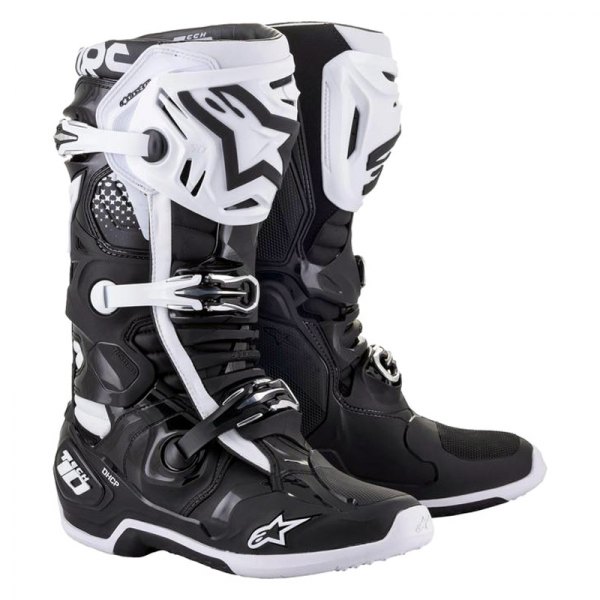 Alpinestars® - Tech 10 Men's Boots (US 10, Black/White)