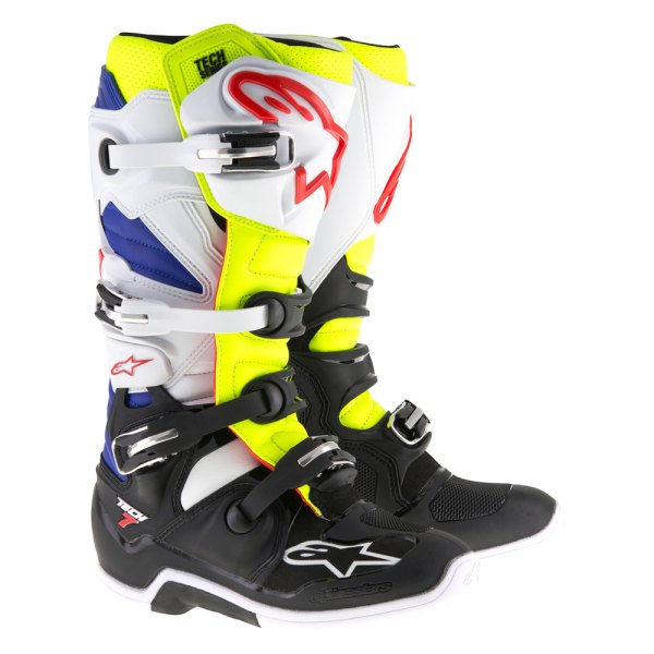 Alpinestars® - Tech 7 Men's Boots (US 16, White/Yellow/Blue)