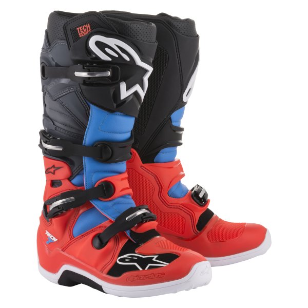 Alpinestars® - Tech 7 Men's Boots (US 16, Red/Gray/Black)
