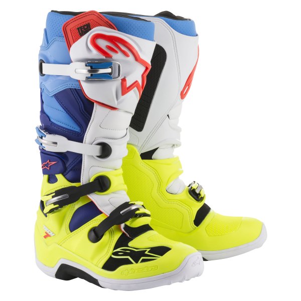 Alpinestars® - Tech 7 Men's Boots (US 16, Yellow/White/Blue)