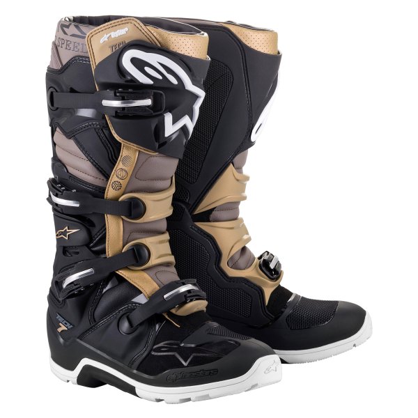 Alpinestars® - Tech 7 Enduro Drystar Boots (US 10, Black/Gray/Gold)