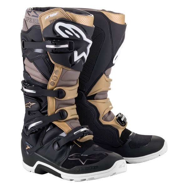 Alpinestars® - Tech 7 Enduro Drystar Boots (US 11, Black/Gray/Gold)