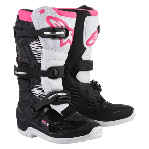 Alpinestars® - Women's Boots (US 07, Black/White/Pink)