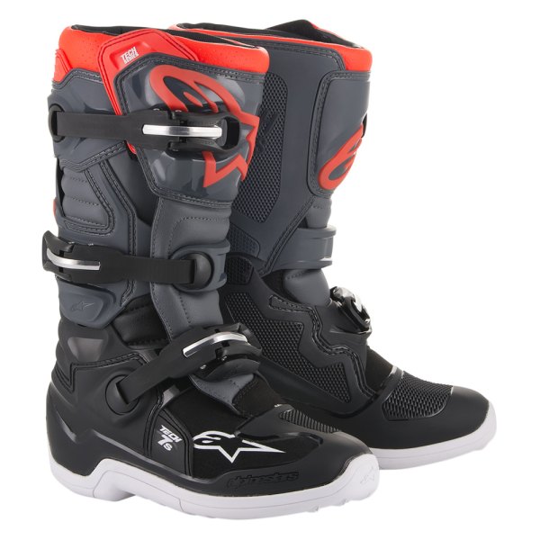 Alpinestars® - Tech 7S Youth Boots (US 02, Gray/Red)