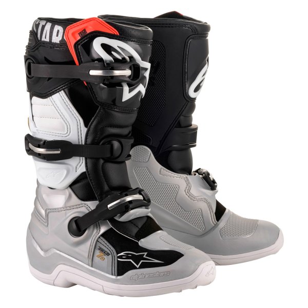 Alpinestars® - Tech 7S Boots (5, Black/Silver/White/Gold)