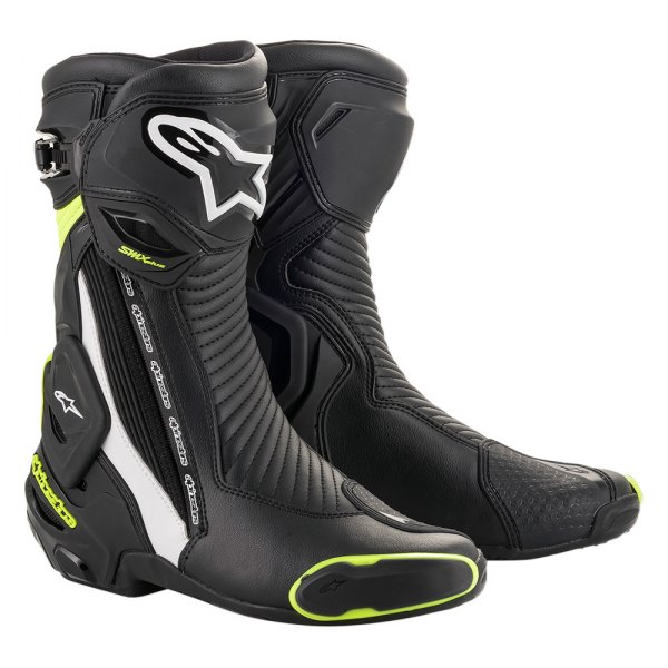 Alpinestars® - SMX Plus V2 Boots (45, Black/White/Yellow Fluo)