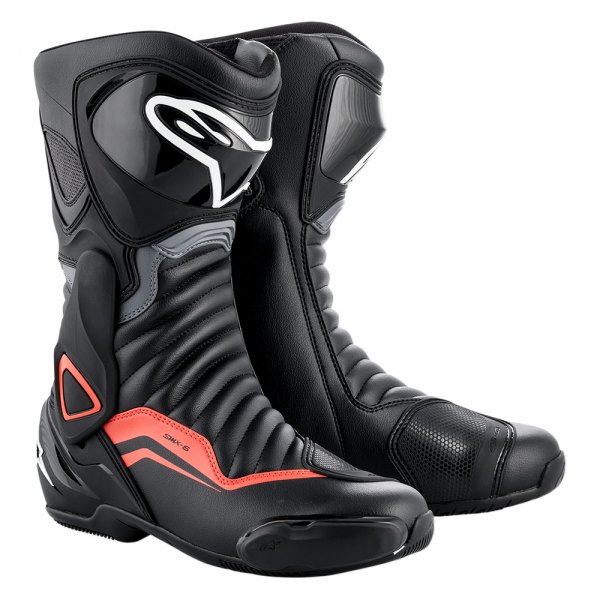 Alpinestars® - SMX-6 V2 Boots (39, Black/Gray/Red Fluo)