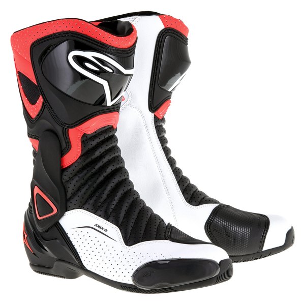 Alpinestars® - SMX-6 V2 Boots (41, Black/Red Fluo/White)