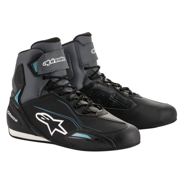 Alpinestars® - ST Faster-3 Shoes (US 10.5, Black/Gray/Ocean)