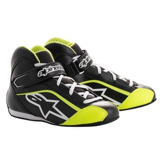 Alpinestars® 2712518-125-1 - Tech-1 KS Black/White/Fluorescent Yellow 12 Youth Shoes