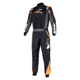 Alpinestars® - Atom Graphic FIA Black/Anthracite/Fluo Orange 54 Racing Suit