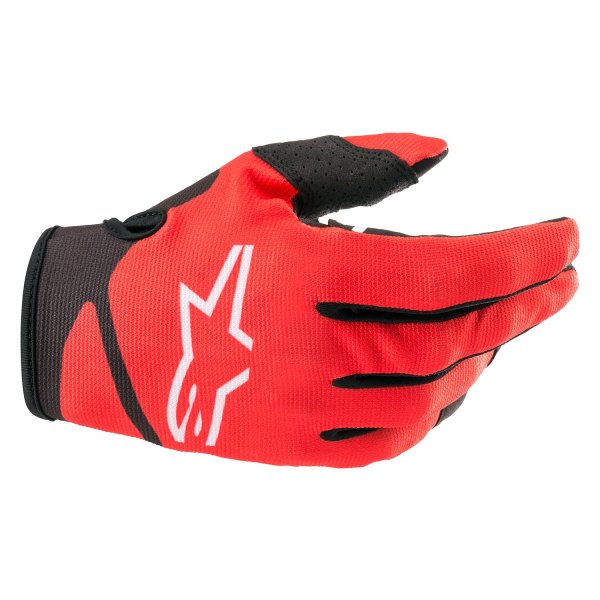 Alpinestars® - Radar V2 Youth Gloves (3X-Small, Bright Red/Black)