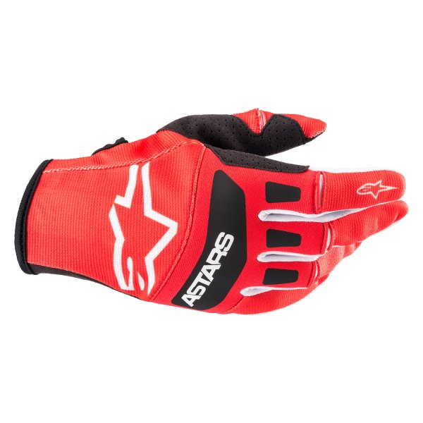 Alpinestars® - Full Bore Youth Gloves (Medium, Bright Red/Black)