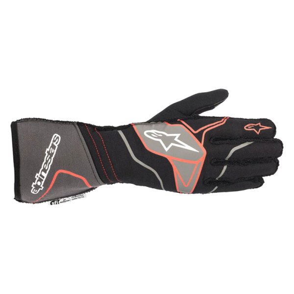 Alpinestars® - Tech-1 ZX V2 Black/Anthracite/Red Small Gloves