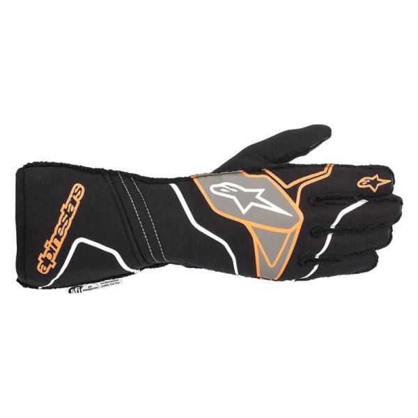 Alpinestars® - Tech-1 ZX V2 Black/Fluorescent Orange 2X-Large Gloves