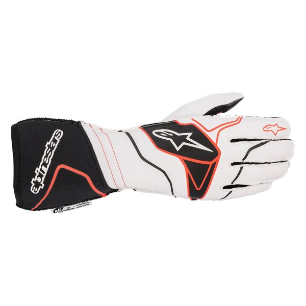 Alpinestars® - Tech-1 ZX V2 White/Black/Red 2X-Large Gloves