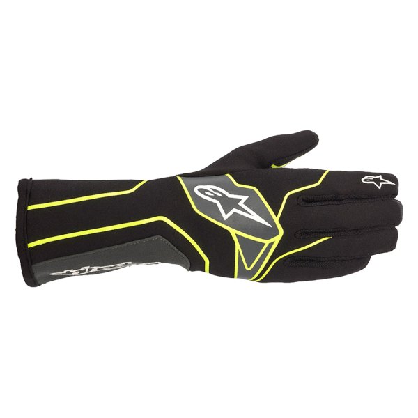 Alpinestars® - Tech-1 K V2 Black/Yellow Fluorescent/Anthracite Large Gloves