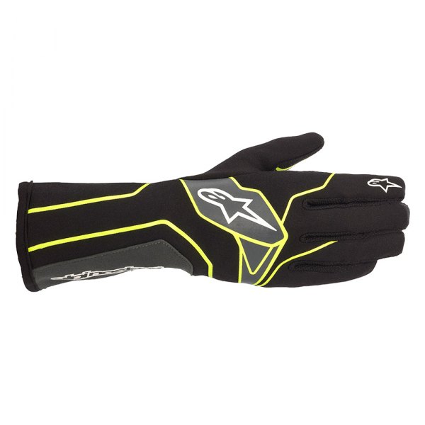 Alpinestars® - Tech-1 K V2 Black/Yellow Fluorescent/Anthracite Medium Gloves