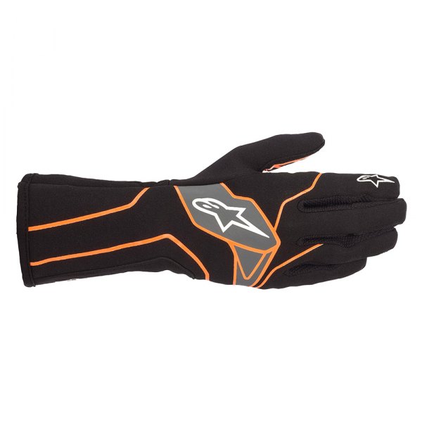 Alpinestars® - Tech-1 K V2 Black/Fluorescent Orange Large Gloves