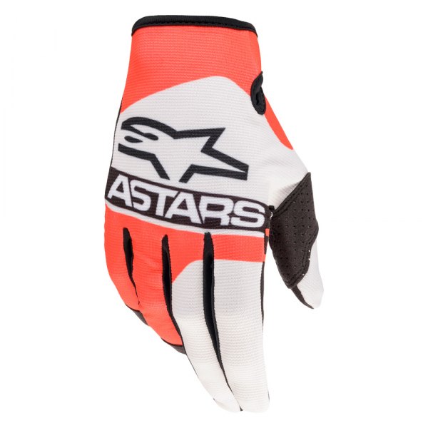 Alpinestars® - Radar Gloves (2X-Large, Off White/Fluo Red/Blue)