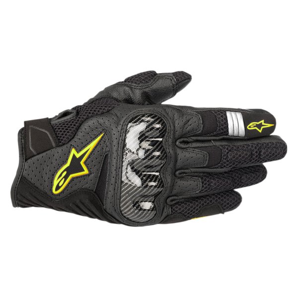 Alpinestars® - SMX-1 Air V2 Gloves (Medium, Black/Yellow Fluo)