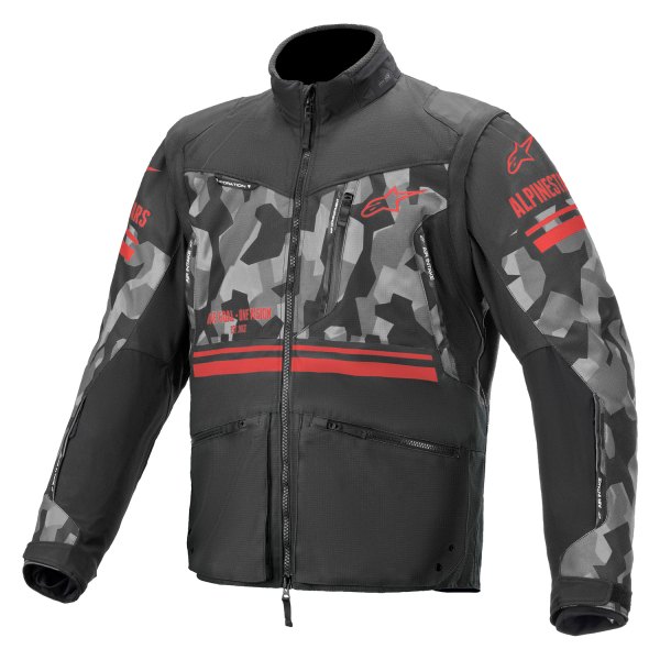 Alpinestars® - Venture R V2 Jacket (2X-Large, Gray Camo/Fluo Red)