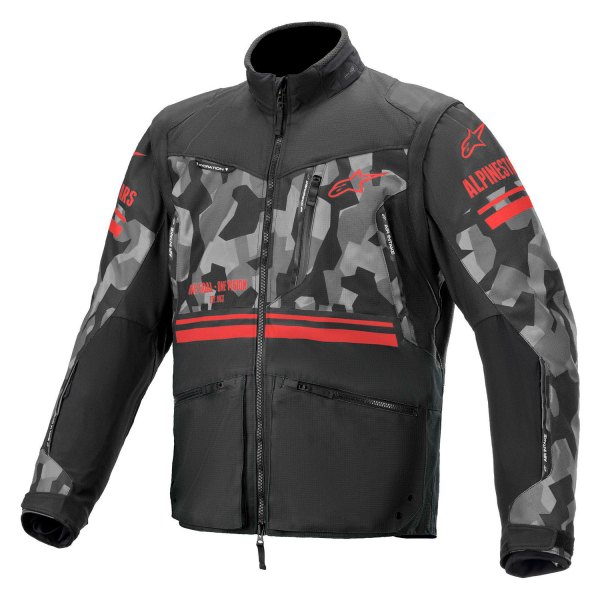 Alpinestars® - Venture R Jacket (Medium, Gray Camo/Fluo Red)