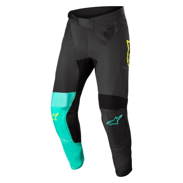 Alpinestars® - Supertech Blaze Pants (30, Black/Pastel Green/Fluo Yellow)