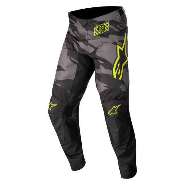 Alpinestars® - Racer Tactical Youth Pants (22, Black/Gray Camo/Fluo Yellow)