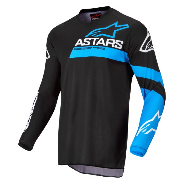 Alpinestars® - Fluid Chaser Jersey (2X-Large, Black/Neon Blue)