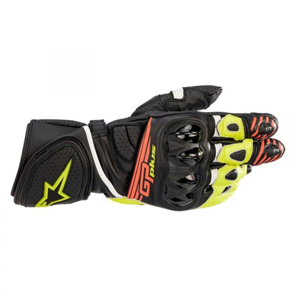 Alpinestars® - GP Plus R V2 Gloves (Small, Black/Yellow Fluo/Red Fluo)