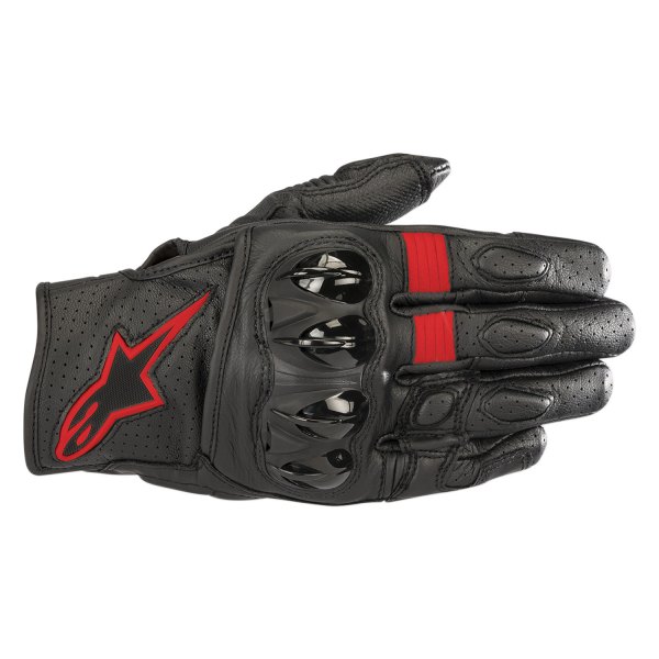 Alpinestars® - Celer V2 Gloves (Medium, Black/Red Fluo)