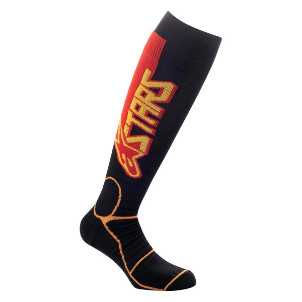 Alpinestars® - MX Pro Socks (Small, Black/Yellow/Tangerine)