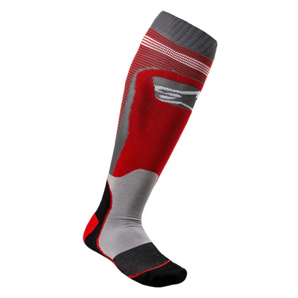 Alpinestars® - MX Plus-1 Socks (Large, Red/Cool Gray)
