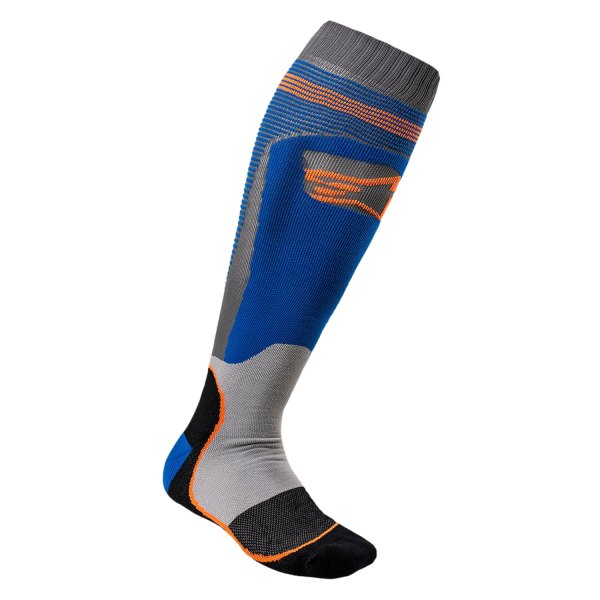 Alpinestars® - MX Plus-1 Socks (Large, Blue/Fluo Orange)