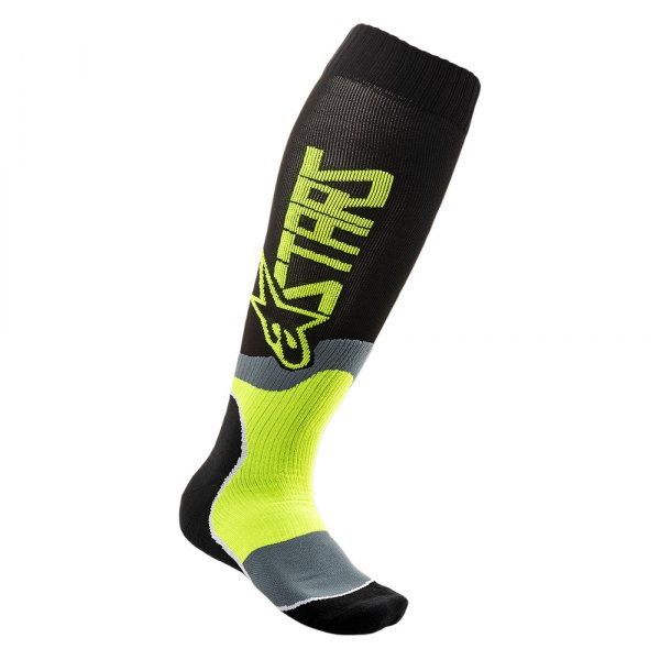 Alpinestars® - MX Plus-2 Socks (Small, Black/Yellow Fluo)