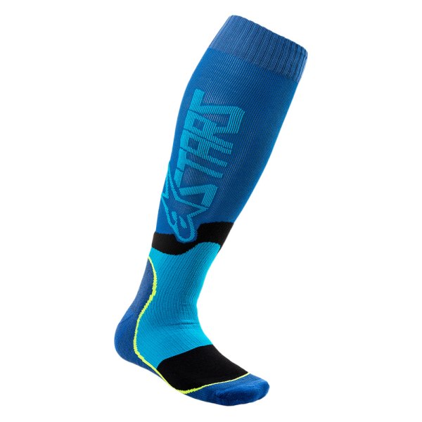 Alpinestars® - MX Plus-2 Socks (Small, Blue/Cyan)