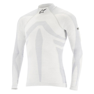 Alpinestars® - ZX Evo V2 Base Layer Top (X-Small/Small, White/Gray)