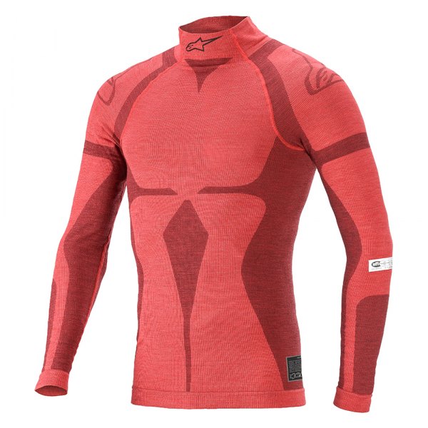 Alpinestars® - ZX Top Evo V2 Sfi Long Sleeve Shirt (Medium/Large, Red/Dark Red)