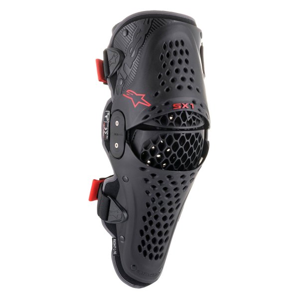 Alpinestars® - SX-1 V2 Men's Knee Protector (Large/X-Large, Black/Red)